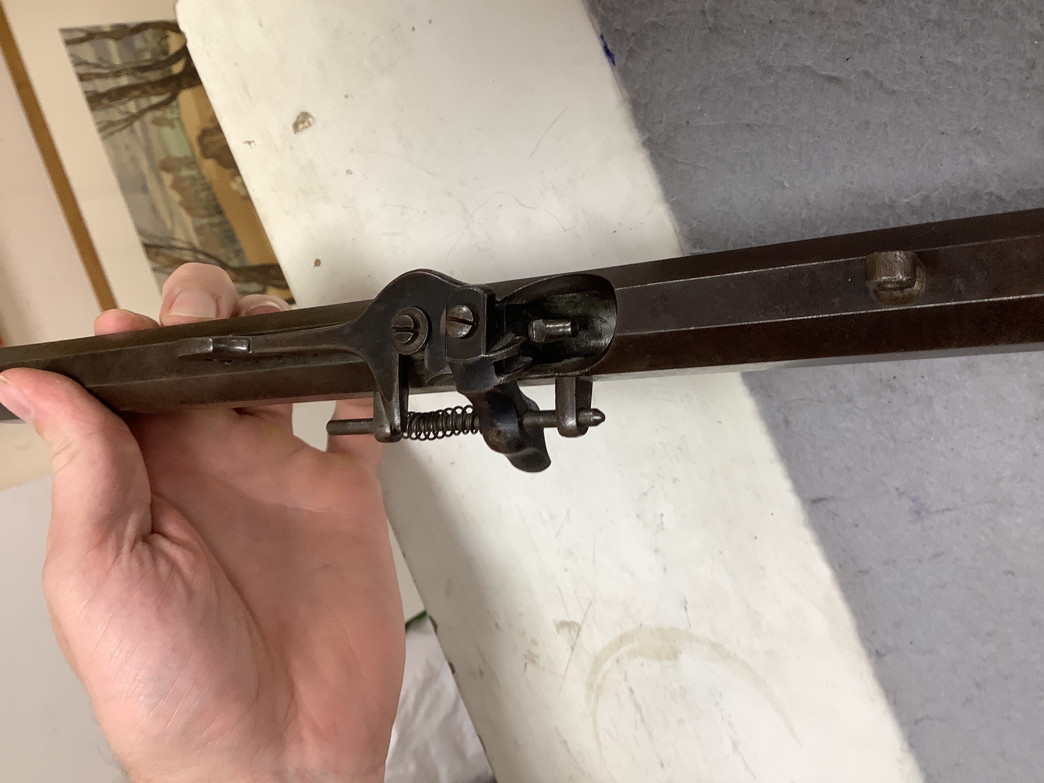 A German Zimmer-schutzen breech-loading rifle, 114cm